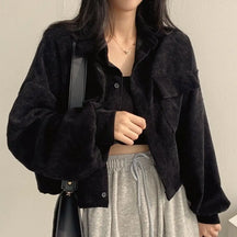 Jaqueta Feminina Veludo Vintage - Maia