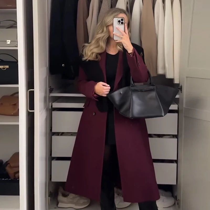 Casaco Feminino de inverno Sobretudo Premium - Edna + Brinde Exclusivo