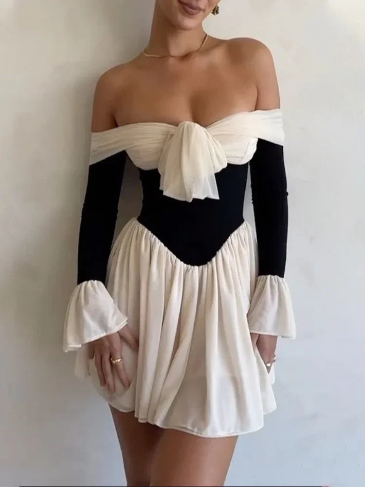 Vestido Curto de Renda Elegante - Freya