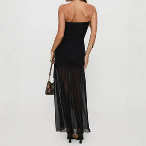 Vestido Longo Midi sem Mangas - Yelena