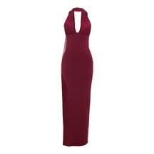 Vestido Longo Elegante sem Alças com Decote - Prisca
