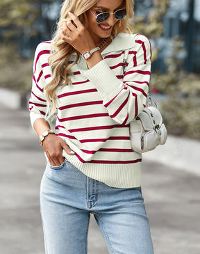 Suéter Feminino Casual Gola Polo - Bianca