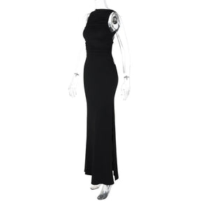 Vestido Longo Elegante sem Mangas - Cyra