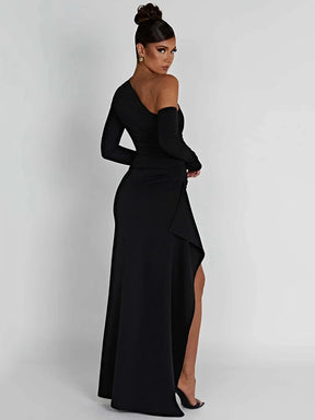 Vestido Longo Casual com Mangas Compridas - Amity