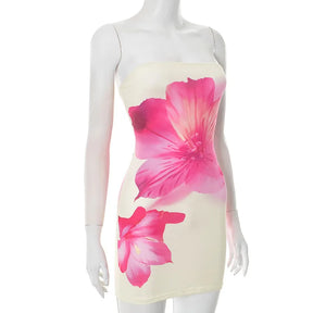 Vestido Curto Elegante com Estampa Floral - Xiomara