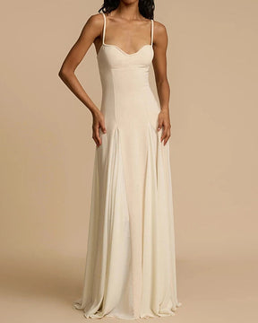 Vestido Longo sem Alças Casual - Olwen
