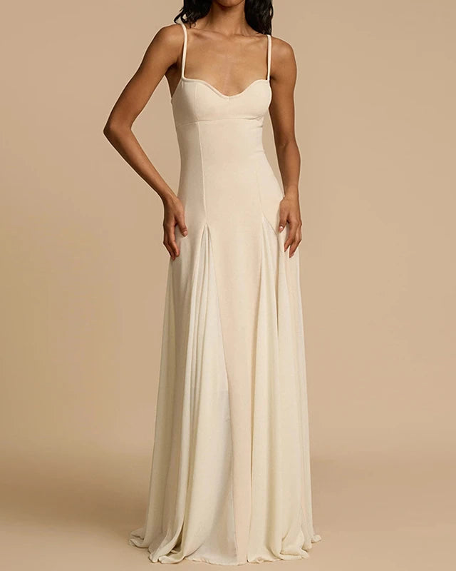 Vestido Longo sem Alças Casual - Olwen