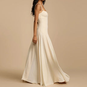 Vestido Longo sem Alças Casual - Olwen