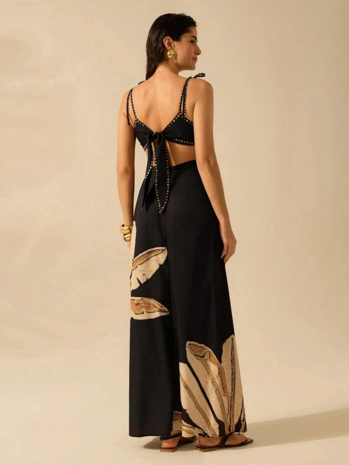 Vestido Longo Casual com Estampa Floral - Talia