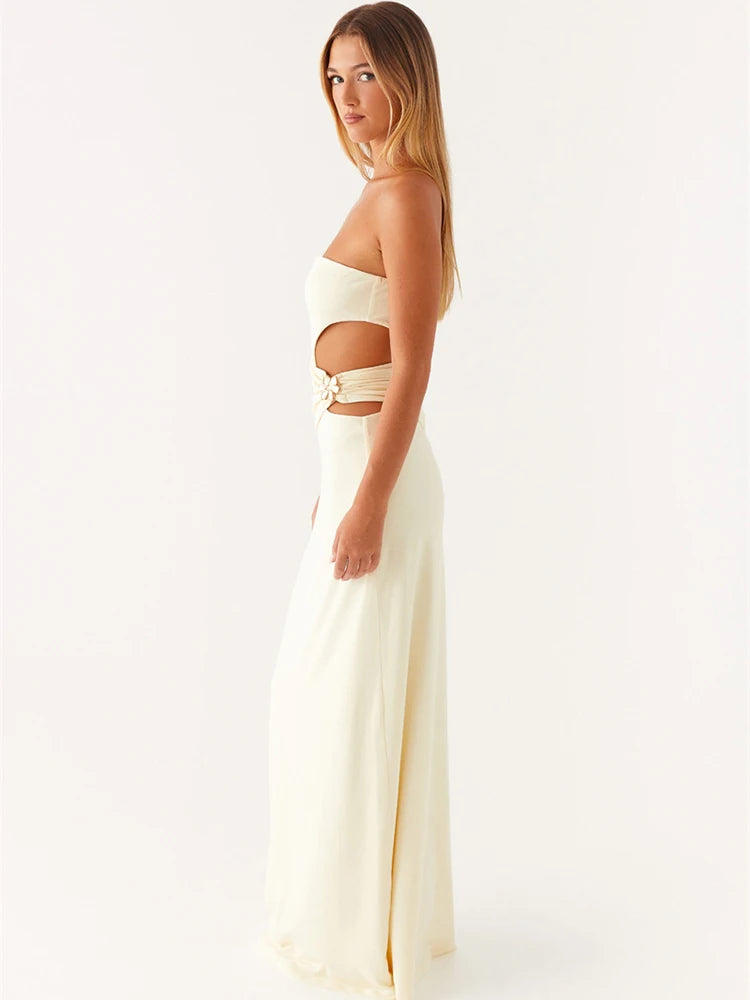 Vestido Longo Fashion sem Alças - Faustine