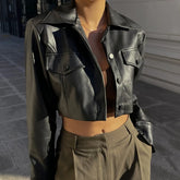 Jaqueta Couro Feminina Moderna e Chic - Venezia