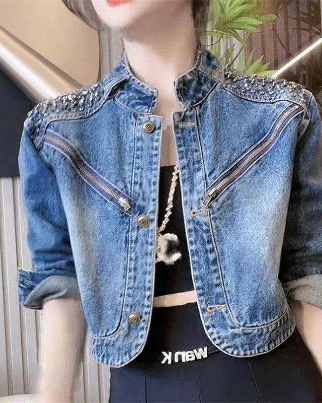 Jaqueta Feminina Jeans VIntage - Alina