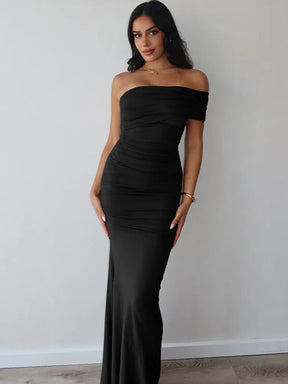 Vestido Longo Elegante Slim sem Alças - Ginevra
