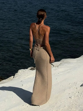Vestido Longo Elegante sem Alças Silm - Selene