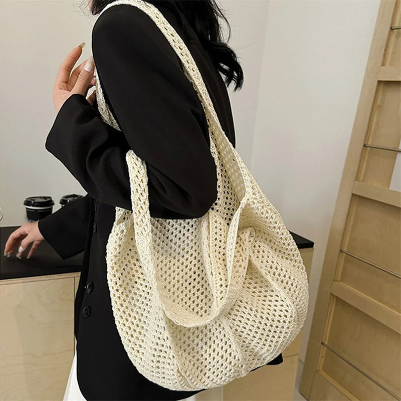 Bolsa Feminina de Ombro Crochê Clássico - Siena