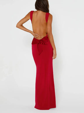 Vestido Longo Elegante sem Alças - Jessalyn