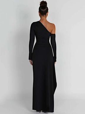 Vestido Longo Casual com Mangas Compridas - Amity