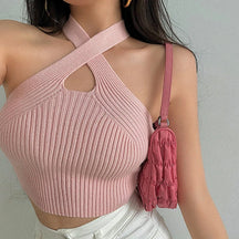 Cropped Feminino Decote em V - Melisande