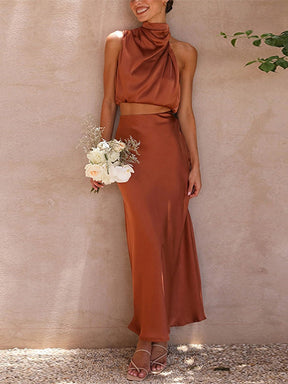 Conjunto Feminino de Cetim - Olívia