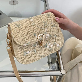 Bolsa Feminina de Palha - Glicínia