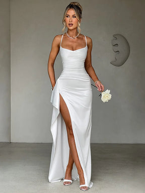 Vestido Longo Elegante sem Alças - Xiomara