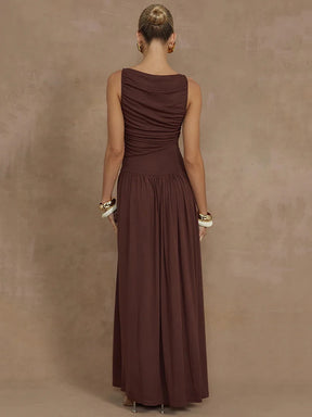 Vestido Longo Casual sem Mangas - Xylia