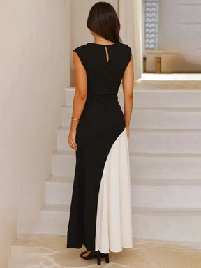 Vestido Longo Cintura Alta Sem Mangas - Noa