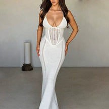 Vestido Longo Elegante sem Alças Silm - Selene