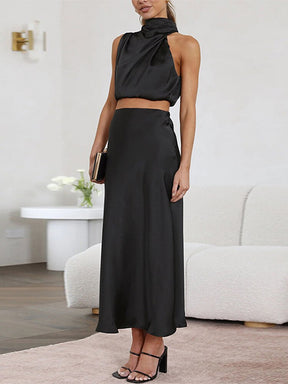 Conjunto Feminino de Cetim - Olívia