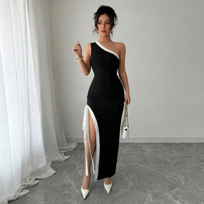 Vestido Longo sem Ombro Elegante - Hilda