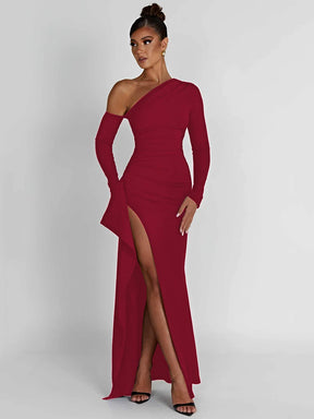Vestido Longo Casual com Mangas Compridas - Amity