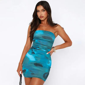 Vestido Curto Elegante com Estampa Floral - Seraphine