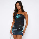 Vestido Curto Elegante com Estampa Floral - Seraphine