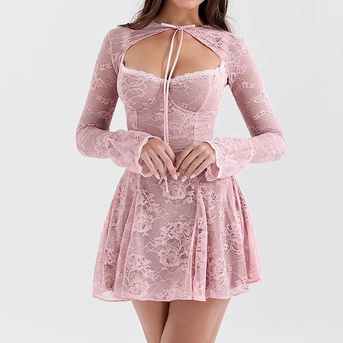 Vestido Curto Manga Comprida Danika - PRIME