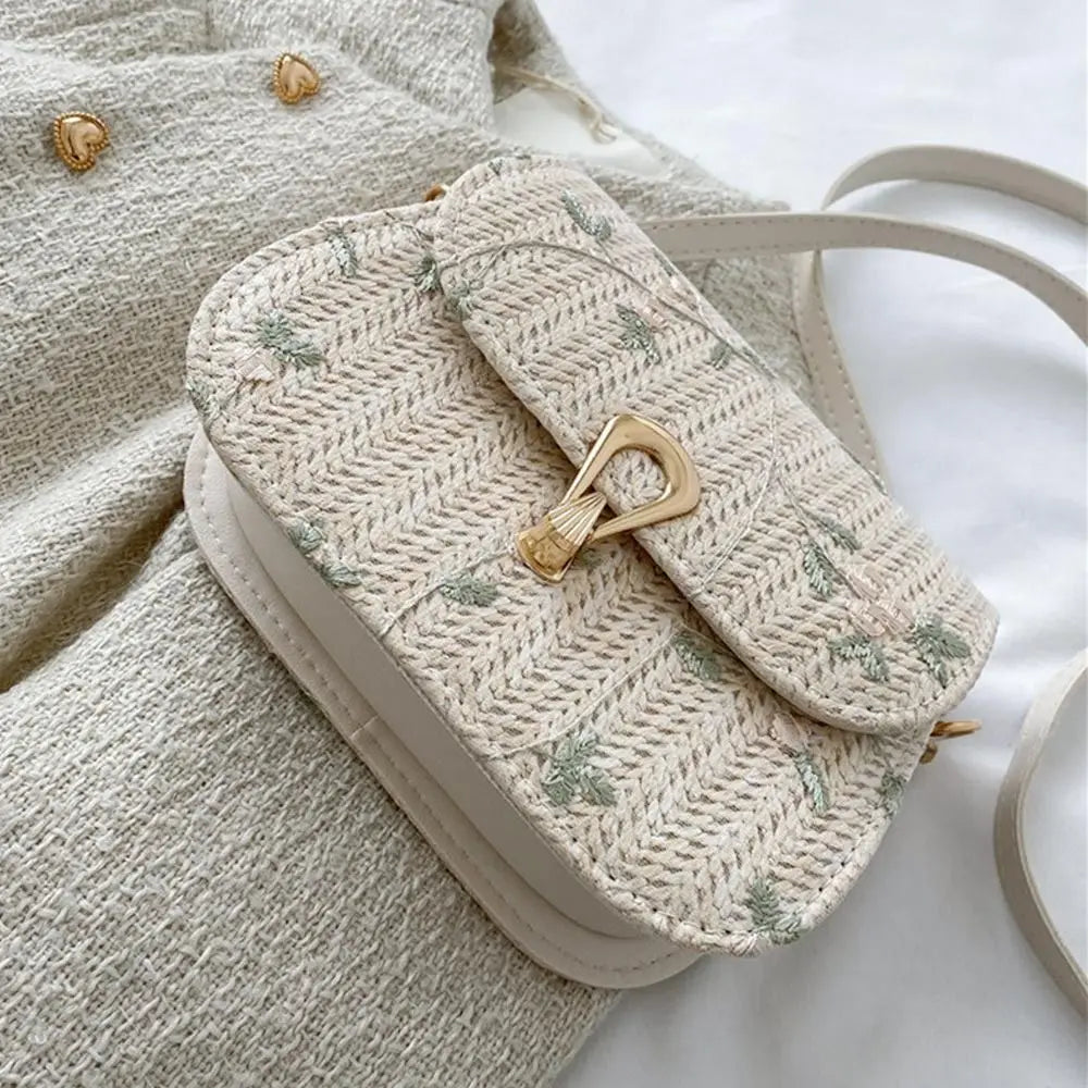 Bolsa Feminina de Palha - Glicínia