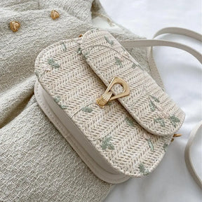 Bolsa Feminina de Palha - Glicínia