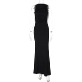 Vestido Longo Elegante sem Mangas - Cyra
