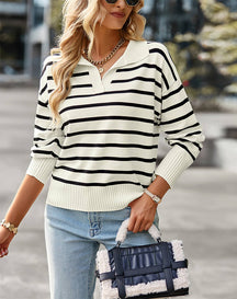 Suéter Feminino Casual Gola Polo - Bianca