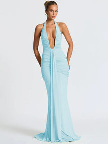 Vestido Longo sem Alças com Decote - Karina