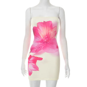 Vestido Curto Elegante com Estampa Floral - Xiomara