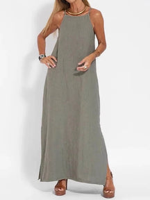 Vestido Longo sem Alças Casual - Penelope
