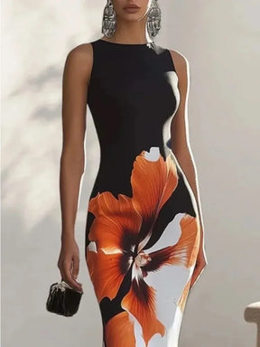 Vestido Longo com Estampa Floral - Zephyra