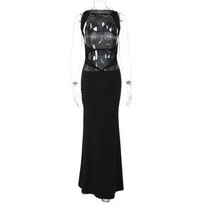 Vestido Longo Elegante sem Mangas - Cyra