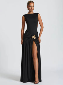 Vestido Longo Elegante Slim Moderno - Seraphine